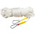 施工耐磨吊绳工地尼龙捆绑传递绳 25米双钩直径18MM