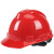 YHGFEE挡箭牌定制logo黑色安全帽工地国标ABS头盔碳纤维花纹帽领导监理 亮红色V型