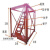 短云安全梯笼 组装框架式笼梯 基坑马道 基坑安全爬梯 现货厂家直供 安全梯笼  静电喷涂 3*2*2