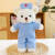 莫肖尔护士节白衣天使玩偶可爱护士小熊公仔布娃娃毛绒玩具医生服泰迪熊 带帽医生服-白 28CM