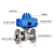 驭舵电动球阀Q941F 不锈钢法兰220V开关型 调节型 耐高温蒸气 耐 DN40304不锈钢国标重体