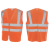 安大叔A751 / A736反光背心 骑行建筑工地交通安全警示反光马甲 A751荧光橙 3XL 