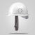 XMSJ安全帽男工地施工领导玻璃钢安全头盔国标加厚ABS夏季透气可印字 特惠玻璃钢透气-白色