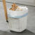 家用垃圾桶镂空创意客厅卧室厨房卫生间ins风办公室废纸篓简约风 镂空灰色3卷抽绳垃圾袋