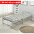 LISM适用于折叠床单人床双人床出租房简易午休床经济型1.2米铁床钢丝 【加长】加厚一米宽铁条床