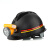 Golmud煤矿专用井下安全帽776 带头灯透气矿工安全帽定 776黑色