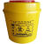 锐器盒康宝加厚黄色塑料1L圆形3升医疗废物垃圾桶8大号利器盒 圆形2升