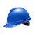 烽雷ABS帽衬V型有孔安全帽建筑工地劳保防撞头盔 蓝色
