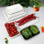 一次性托盘超市长方形塑料水果蔬菜打包盒猪肉生鲜托盘 2215白色【100个】