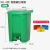 sysbel西斯贝尔防火垃圾桶化学品废弃物存放桶阻燃生化应急收集桶耐酸碱垃圾桶 耐酸碱垃圾桶 绿色 50升