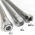 不锈钢波纹304网管6分丝口平面金属软管蒸汽管编织网软管高压管 6分X1.2米