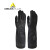 代尔塔 201510 高性能氯丁橡胶防化手套 长38cm 耐磨手套 黑色 10.5码 1副