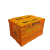 户外塑料折叠工业风50L书本JR收纳储物箱日式车载后备箱盒 柠檬黄（阿楞印刷款1只装） 长53*宽36.5*高33.5cm（50.