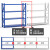 柏钢 货架仓储置物架轻型仓库库房展示架金属层架货物架子储物架 中型240kg长200*宽50*高180cm可定制