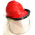OIMG适用LNG加气站耐低温防护面屏防雾防飞溅面罩液氮防冻面屏冲击安全帽 黄色头盔+面屏+支架+下盖