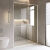 科路娜（KULLUNA）一字型极窄白色淋浴房干湿分离卫生间浴室洗澡隔断玻璃移门沐浴房 枪灰色 1.4-1.49米宽(极窄单移门)