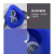 防烟面罩 防尘面具面罩防工业粉尘喷漆打磨电焊煤矿防烟防气体透气鼻罩HZD 深蓝硅胶一套+4个滤盒+100片棉