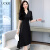 UCKR法式连衣裙女2024年夏季新款高级感时尚气质洋气减龄显瘦长款裙子 XNS2525黑色 XL