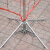 围栏支架伞式固定安全电力围网隔离网带警示带不锈钢立柱施工护栏 防老化围网20米