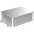 铝合金外壳仪表监控防水盒铝壳接线端子盒铝型材盒子定制160*120 A款16012040皓月银