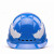 埠帝海华A3安全帽工地国标透气工地头盔电力工程安全帽安全生产工作帽 A3红色抽拉帽衬
