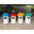 学校幼儿园大号蘑菇垃圾桶户外可爱卡通垃圾桶玻璃钢垃圾桶 新款蘑菇蓝色不包邮