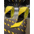 施工安全pvc黄黑警示胶带彩色防水胶布地板面红白黑黄标识胶纸贴 绿 36mm宽10米