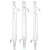 JESERY冷凝管高硼硅玻璃直型回流装置实验化学实验器材 冷凝管直形400mm上24/29*下塞24/29