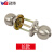 武邦 三杆球锁 卫生间塑钢门锁通用三柱式球锁 铜芯适配门厚70mm-90mm 长款
