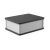 铝合金外壳防水仪器接线盒铝盒光纤分线盒铝型材盒子定制130-100 B款13010045墨玉黑深灰塑盖