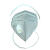 鹿色口罩n95防尘透气工业粉尘带呼吸阀kn95头戴式活性炭甲醛打磨电焊 以下是挂耳式口罩 均码