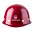星工（XINGGONG）安全帽防砸ABS建筑工程工地电力施工领导监理可印字深红色