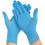 一次性手套加厚耐磨乳胶餐饮丁腈橡胶手套丁晴100只防水耐油手套 巴泽尔蓝色手套 S