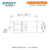 XINQY 芯启源SMA公头 射频同轴负载器 DC-8G 50欧姆 2/5/10W假堵头 测试短路器 8G-2W