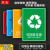 可回收不可回收标示贴纸提示牌垃圾桶分类标识其它有害厨余干湿干垃圾箱标签贴危险废物固废电池回收指示贴 LJ07 30x40cm