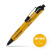 蜻蜓（TOMBOW） 日本气压圆珠笔油性笔 学生用气压原子笔油笔 户外工程写字 0.7mm加压笔 黄杆-黑芯