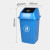 教室酒店垃圾桶厨房带盖户外塑料大号环卫学校卫生间长方形摇盖环 F2正方形桶100L(蓝色)带盖