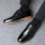 波图蕾斯(Poitulas)加绒保暖商务休闲皮鞋男士英伦系带休闲鞋舒适板鞋低帮靴子男 1181 黑色(加绒) 44