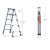 科威顿定制人字梯多功能铝合金室内折叠升降伸缩加厚工程双侧合梯楼梯子 双筋加厚加固款1.5米-9.2斤