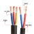 定制国标铜RVV电源线2/3/4芯2/4/6/10/16平方电缆护套监控电线 5芯6平方(铜)100米