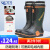久匀 牧场用重型劳保雨鞋防刺高筒靴 钢头防砸雨靴大码橡胶工地靴 高筒墨绿色加绒 37-38
