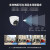 大华(dahua)半球监控摄像头poe网线供电400万高清室内防水全彩夜视手机远程拾音IPC-HDW2433T-A-LED 2.8mm