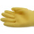 南洋手套加厚加长天骄牛筋乳胶防水橡胶劳保防护厨房家务卫生手套 45cm米色 5双 L大码