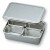 AS ONE/亚速旺 不锈钢平底盘 (附带子盒) 1-4532-03，4个方形小匣