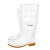 朗莱斯特 工业白色食品雨靴成人 PVC耐磨防水鞋劳保胶鞋高筒雨鞋  白色 37 