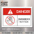 艾瑞达ISO工业安全标识警示牌设备贴纸禁止触摸警示标贴危险区域机械标志标签不干胶国际标准中英文DNT DNT-L010(5个装）90*60mm英文
