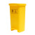 启麓QL-L22医疗垃圾桶垃圾箱、卫生桶、商用带盖垃圾桶、废物回收箱 黄色40L脚踏