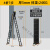 ONEVAN家用梯子折叠伸缩梯子多功能阁楼铝合金人字梯工程梯 /5.0mm/直梯8.1米=人字3.8米