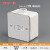 定制86型H50铝合金接线盒穿线防爆盒防水防尘防腐方形明暗装底盒 DN15=4分 一通