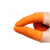百舸 乳胶手指套 加厚防滑止滑麻点劳保点钞乳胶无尘耐磨指套 橙色100个装M码